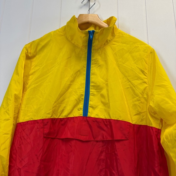 Dutch Bros Coffee Mens 90s Style Colorblock Windbreaker Jacket Size M Streetwear - Picture 7 of 8